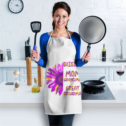 Mother's Day Apron, Blessed To Be Called Mom Grandma Great Grandma Mothers Day Apron, Mom Gift, Mother's Day Gift, Funny Apron For Women