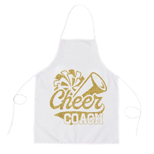 Mother's Day Apron, Cheer Coach Biggest Fan Cheerleader Mothers Day Apron, Mom Gift, Mother's Day Gift, Funny Apron For Women