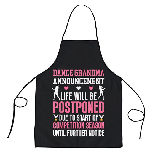 Mother's Day Apron, Dance Grandma Announcement Grandma Of A Dancer Grandmother Apron, Mom Gift, Mother's Day Gift, Funny Apron For Women
