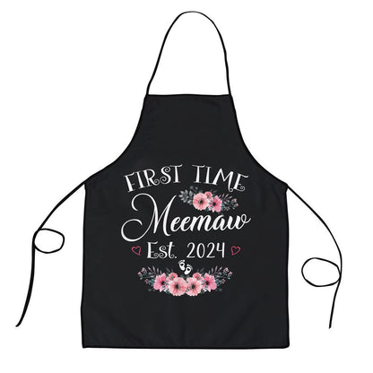 Mother's Day Apron, First Time Meemaw 2024 Mothers Day Soon To Be Mom Pregnancy Apron, Mom Gift, Mother's Day Gift, Funny Apron For Women