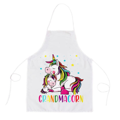Mother's Day Apron, Funny Grandmacorn Unicorn Costume Grandma Mom Mothers Day Apron, Mom Gift, Mother's Day Gift, Funny Apron For Women