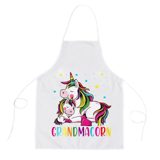 Mother's Day Apron, Funny Grandmacorn Unicorn Costume Grandma Mom Mothers Day Apron, Mom Gift, Mother's Day Gift, Funny Apron For Women