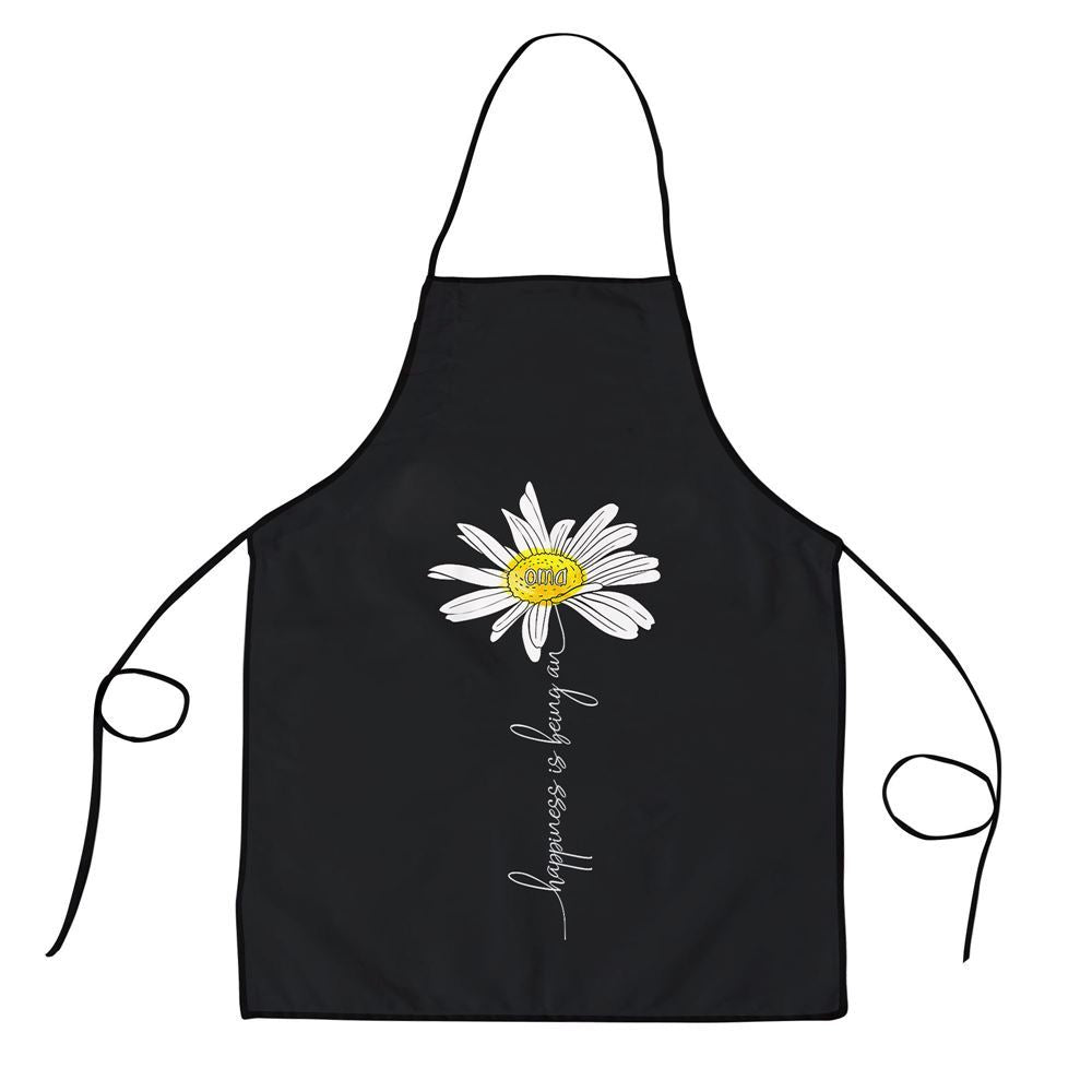 Mother's Day Apron, Happiness Is Being An Oma Daisy Tshirt Mothers Day Gifts Apron, Mom Gift, Mother's Day Gift, Funny Apron For Women