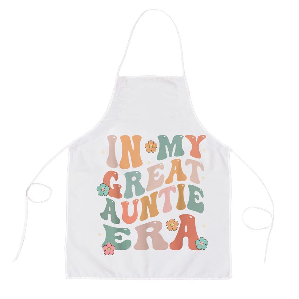 Mother's Day Apron, In My Great Auntie Era Baby Announcement Great Mothers Day Apron, Mom Gift, Mother's Day Gift, Funny Apron For Women