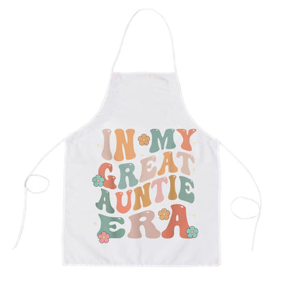 Mother's Day Apron, In My Great Auntie Era Baby Announcement Great Mothers Day Apron, Mom Gift, Mother's Day Gift, Funny Apron For Women