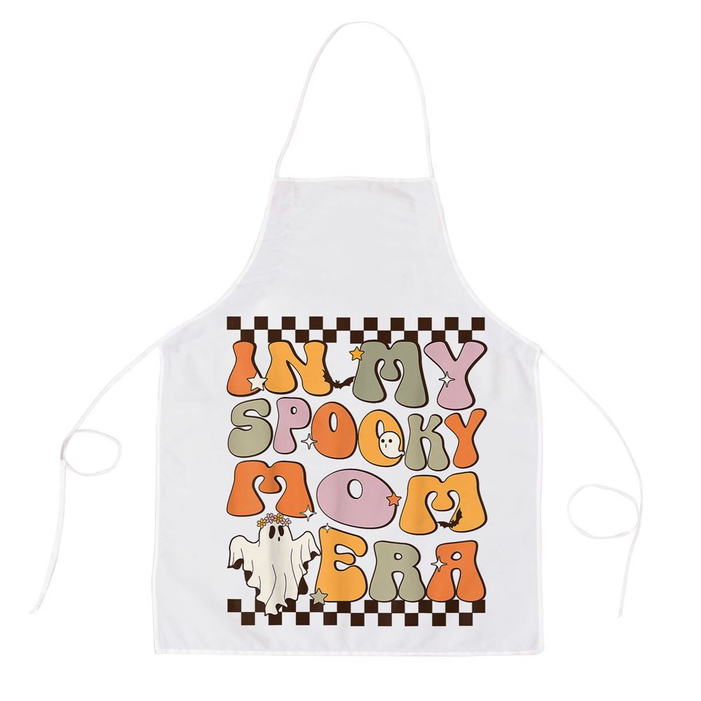 Mother's Day Apron, In My Spooky Mom Era Ghost Halloween Mothers Day Apron, Mom Gift, Mother's Day Gift, Funny Apron For Women
