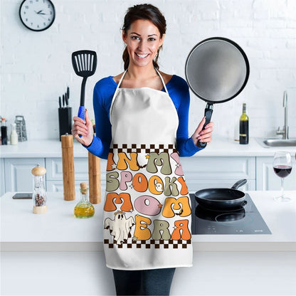 Mother's Day Apron, In My Spooky Mom Era Ghost Halloween Mothers Day Apron, Mom Gift, Mother's Day Gift, Funny Apron For Women