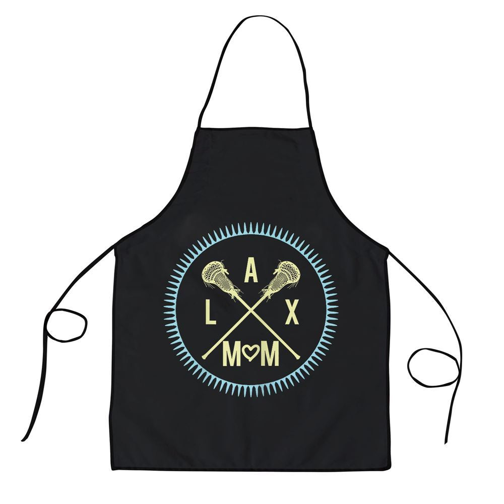 Mother's Day Apron, Lax Mom Lacrosse Mothers Day Lax Mum Graphic Apron, Mom Gift, Mother's Day Gift, Funny Apron For Women
