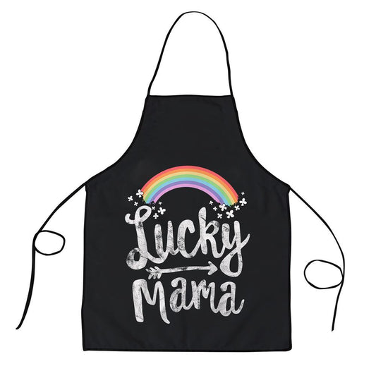 Mother's Day Apron, Lucky Mama Family St Patricks Day Mom Mothers Day Tshirt Apron, Mom Gift, Mother's Day Gift, Funny Apron For Women
