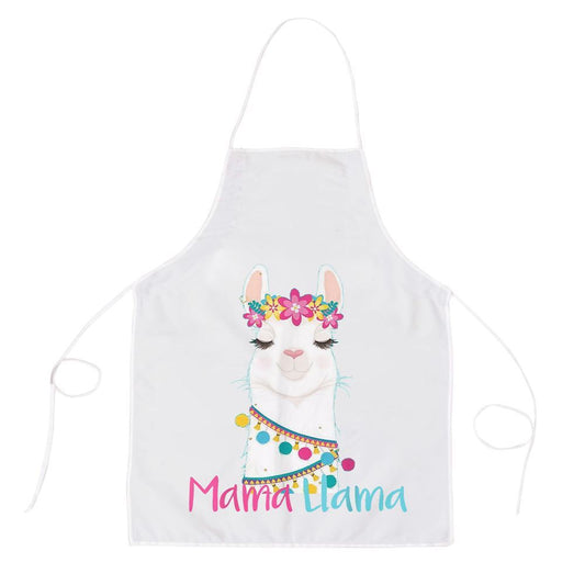 Mother's Day Apron, Mama Llama Funny Mothers Day Shirt For Women Mom Love Llama Apron, Mom Gift, Mother's Day Gift, Funny Apron For Women