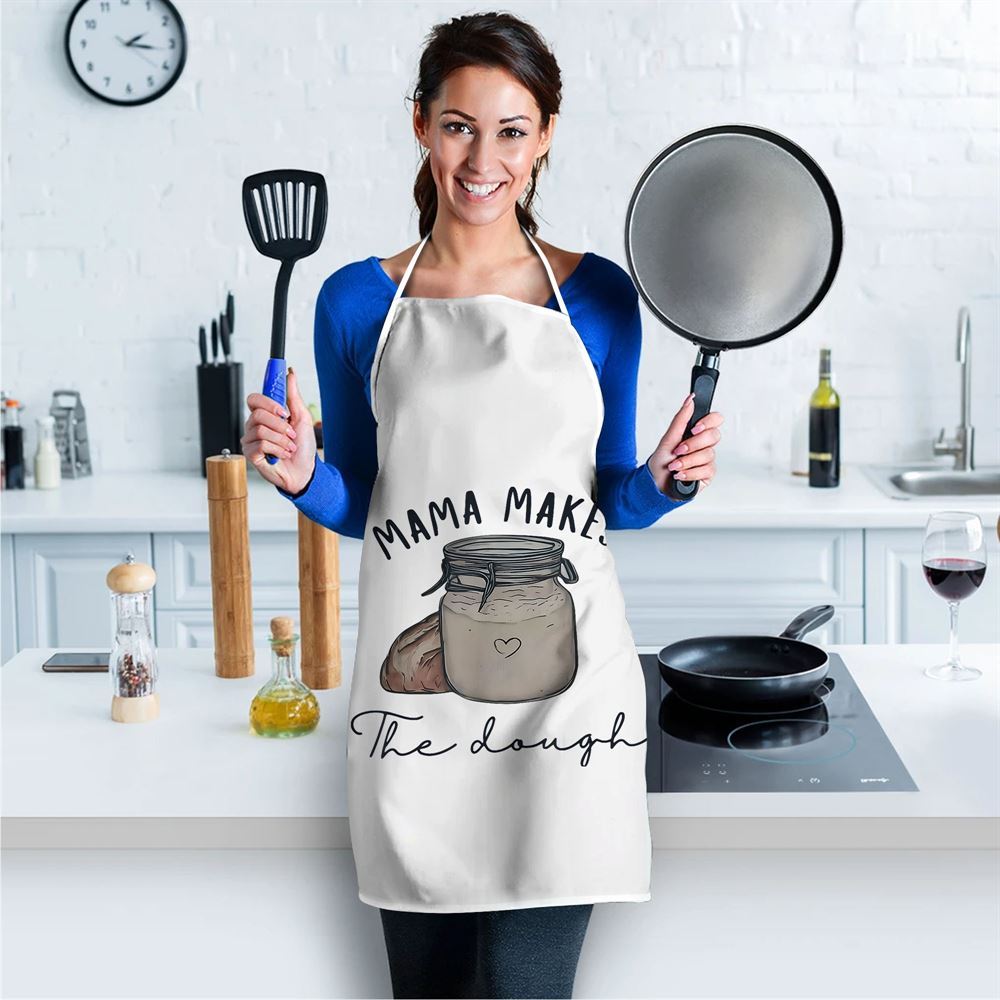 Mother's Day Apron, Mama Makes The Dough Sour Dough Bread Homemade Mom Apron, Mom Gift, Mother's Day Gift, Funny Apron For Women