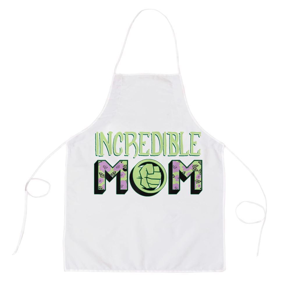 Mother's Day Apron, Marvel Mothers Day Hulk Incredible Mom Apron, Mom Gift, Mother's Day Gift, Funny Apron For Women