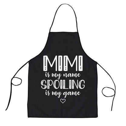Mother's Day Apron, Mimi Is My Name Spoiling Is My Game Funny Mothers Day Apron, Mom Gift, Mother's Day Gift, Funny Apron For Women
