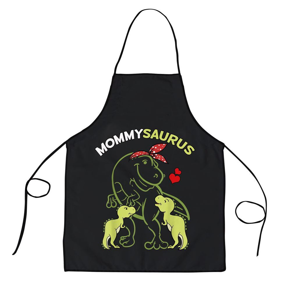 Mother's Day Apron, Mommysaurus Mommy 2 Kids Dinosaur Mom Mothers Day Apron, Mom Gift, Mother's Day Gift, Funny Apron For Women