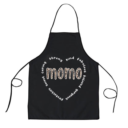 Mother's Day Apron, Momo Heart Momo Grandmother Appreciation Momo Grandma Apron, Mom Gift, Mother's Day Gift, Funny Apron For Women
