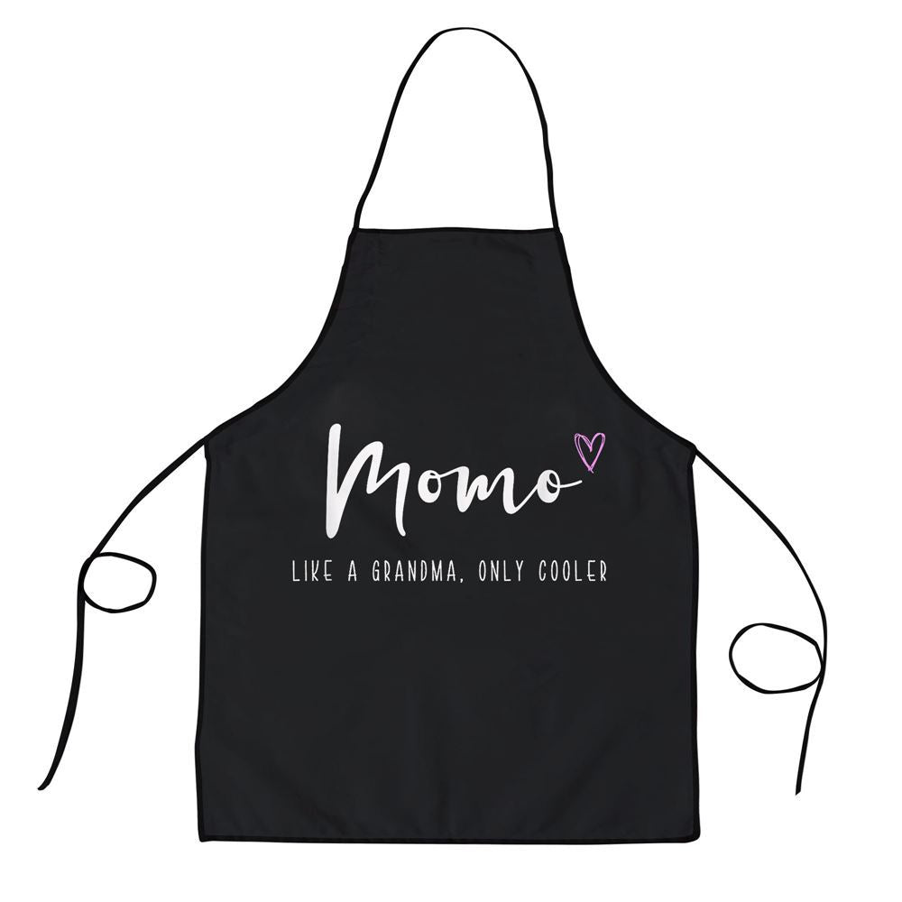 Mother's Day Apron, Momo Like A Grandma Only Cooler Mothers Day Apron, Mom Gift, Mother's Day Gift, Funny Apron For Women