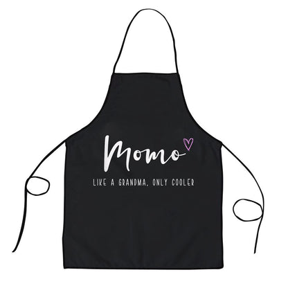 Mother's Day Apron, Momo Like A Grandma Only Cooler Mothers Day Apron, Mom Gift, Mother's Day Gift, Funny Apron For Women