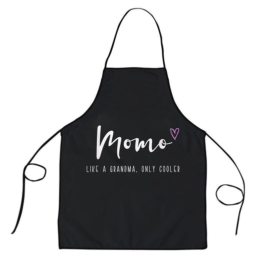 Mother's Day Apron, Momo Like A Grandma Only Cooler Mothers Day Apron, Mom Gift, Mother's Day Gift, Funny Apron For Women
