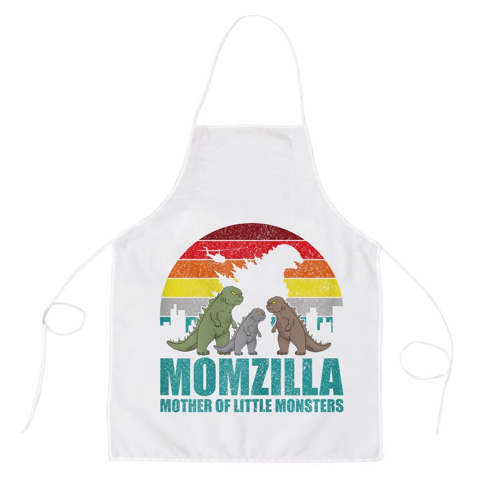 Mother's Day Apron, Mothers Day Momzilla Mother Of Little Monsters Apron, Mom Gift, Mother's Day Gift, Funny Apron For Women