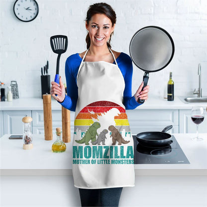 Mother's Day Apron, Mothers Day Momzilla Mother Of Little Monsters Apron, Mom Gift, Mother's Day Gift, Funny Apron For Women