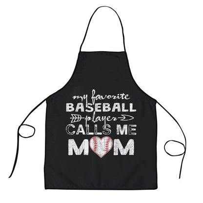 Mother's Day Apron, My Favorite Baseball Player Calls Me Mom Mothers Day Apron, Mom Gift, Mother's Day Gift, Funny Apron For Women