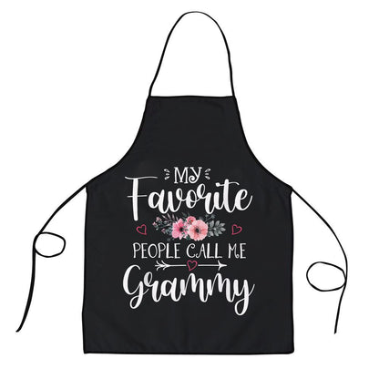 Mother's Day Apron, My Favorite People Call Me Grammy Funny Floral Mothers Day Apron, Mom Gift, Mother's Day Gift, Funny Apron For Women