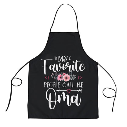 Mother's Day Apron, My Favorite People Call Me Oma Floral Mothers Day Apron, Mom Gift, Mother's Day Gift, Funny Apron For Women
