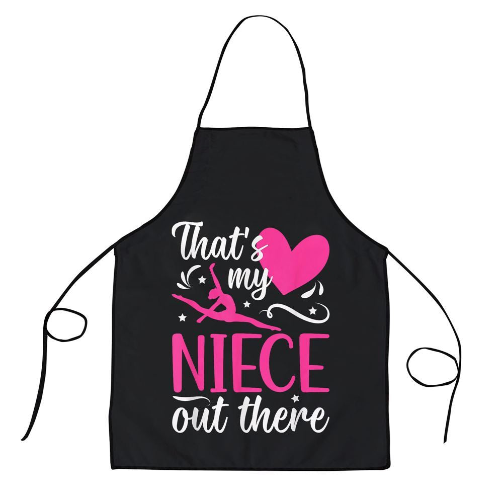 Mother's Day Apron, My Niece Gymnastics Aunt Of A Gymnast Auntie Apron, Mom Gift, Mother's Day Gift, Funny Apron For Women