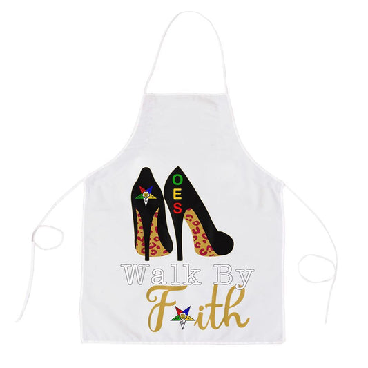 Mother's Day Apron, Oes Sisters Walk By Faith Order Of Eastern Star Mothers Day Apron, Mom Gift, Mother's Day Gift, Funny Apron For Women