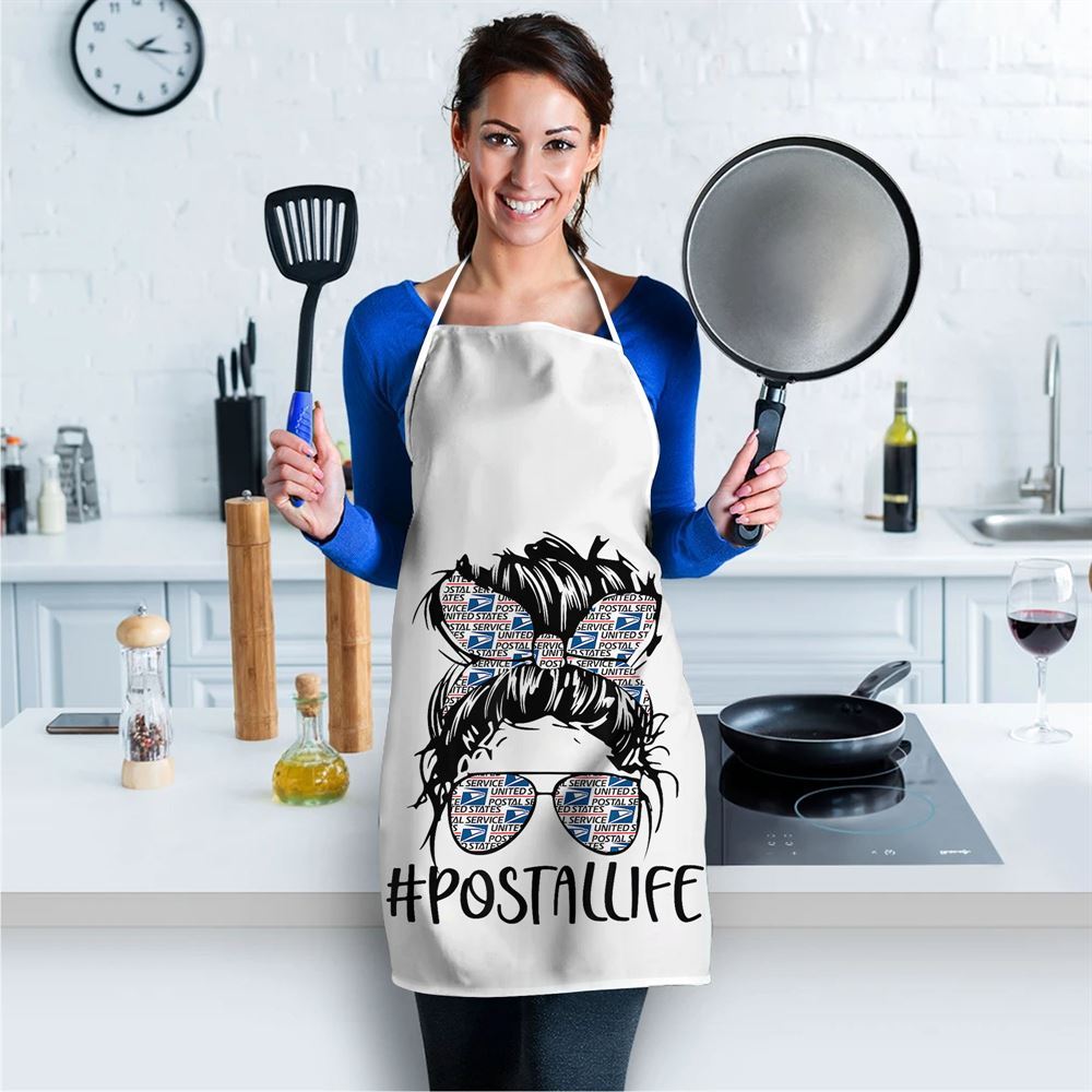 Mother's Day Apron, Postallife Mothers Day Mail Carrier Postal Worker Mailwoman Apron, Mom Gift, Mother's Day Gift, Funny Apron For Women