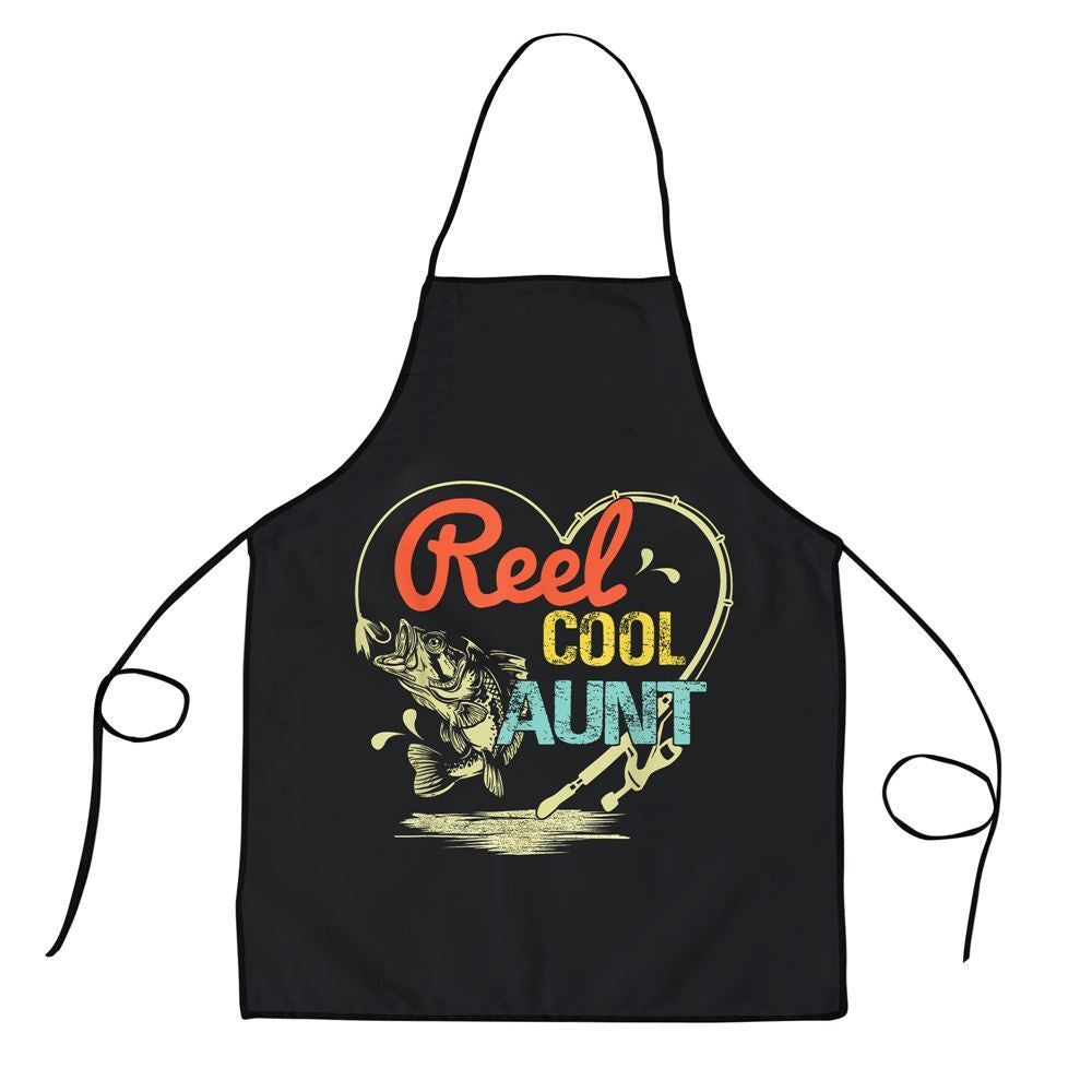 Mother's Day Apron, Reel Cool Aunt Fishing Mothers Day For Womens Apron, Mom Gift, Mother's Day Gift, Funny Apron For Women