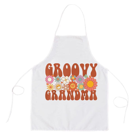 Mother's Day Apron, Retro Groovy Grandma Matching Family Party Mothers Day Apron, Mom Gift, Mother's Day Gift, Funny Apron For Women