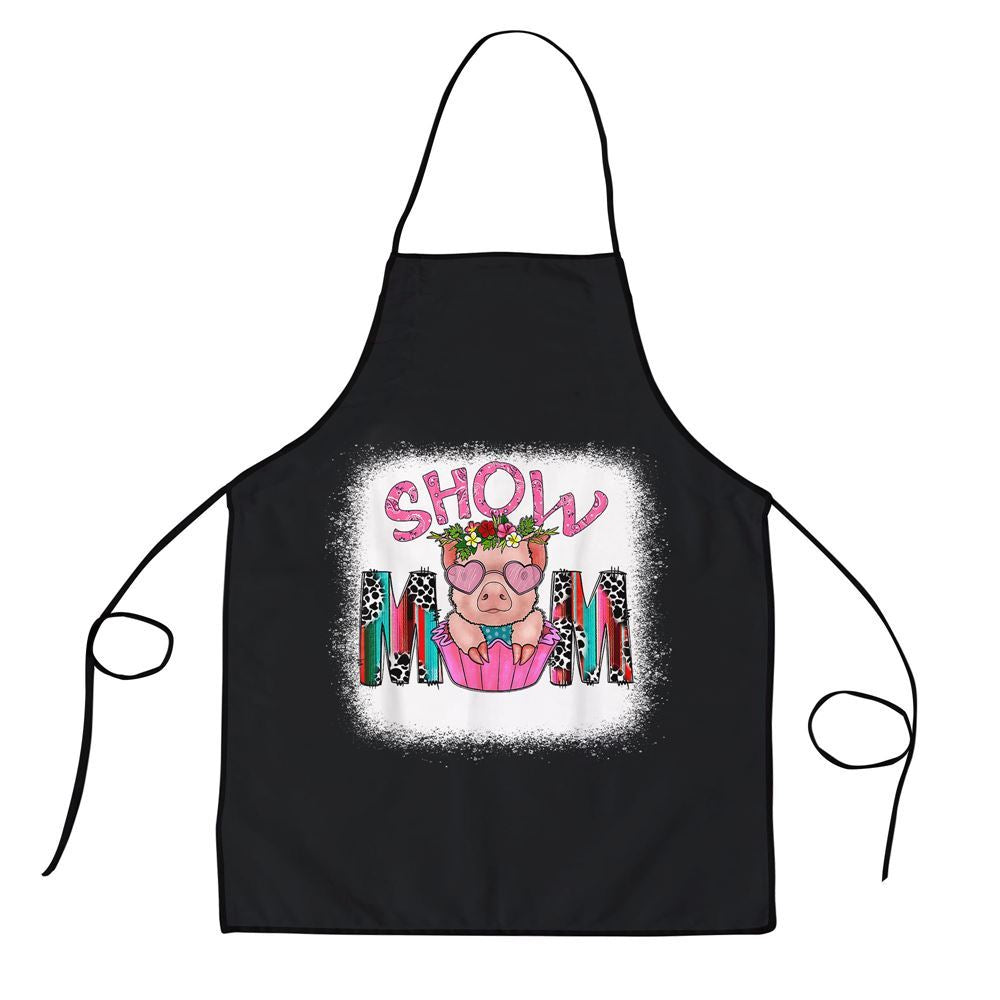 Mother's Day Apron, Show Mom Pig Print Leopard For Mothers Day Pig Lovers Apron, Mom Gift, Mother's Day Gift, Funny Apron For Women
