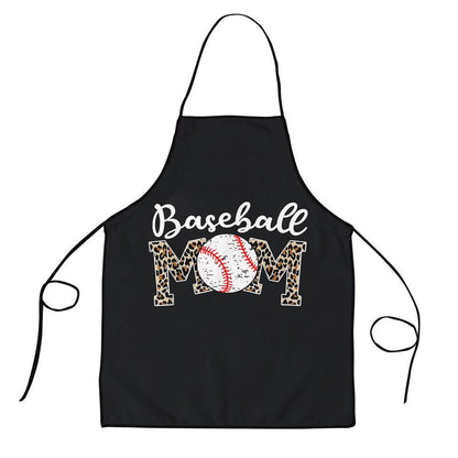 Mother's Day Apron, Softball Baseball Mom Leopard Tee Mother'S Day Apron, Mom Gift, Mother's Day Gift, Funny Apron For Women