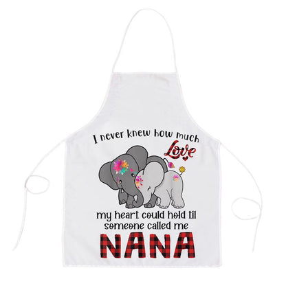 Mother's Day Apron, Someone Called Me Nana Elephants Cute Mothers Day Apron, Mom Gift, Mother's Day Gift, Funny Apron For Women