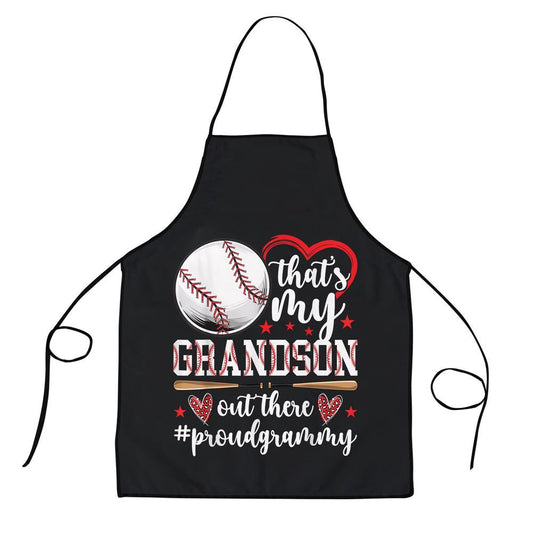 Mother's Day Apron, Thats My Grandson Baseball Grammy Of A Baseball Player Apron, Mom Gift, Mother's Day Gift, Funny Apron For Women