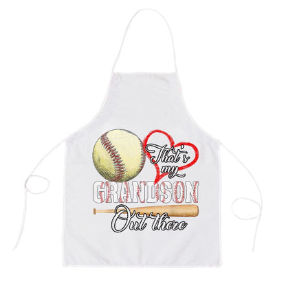 Mother's Day Apron, Thats My Grandson Out There Baseball Grandma Mothers Day Apron, Mom Gift, Mother's Day Gift, Funny Apron For Women