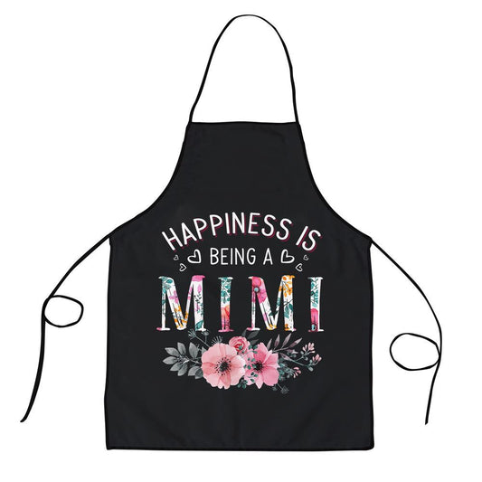 Mother's Day Apron, Womens Happiness Is Being A Mimi Announcement Mothers Day Apron, Mom Gift, Mother's Day Gift, Funny Apron For Women