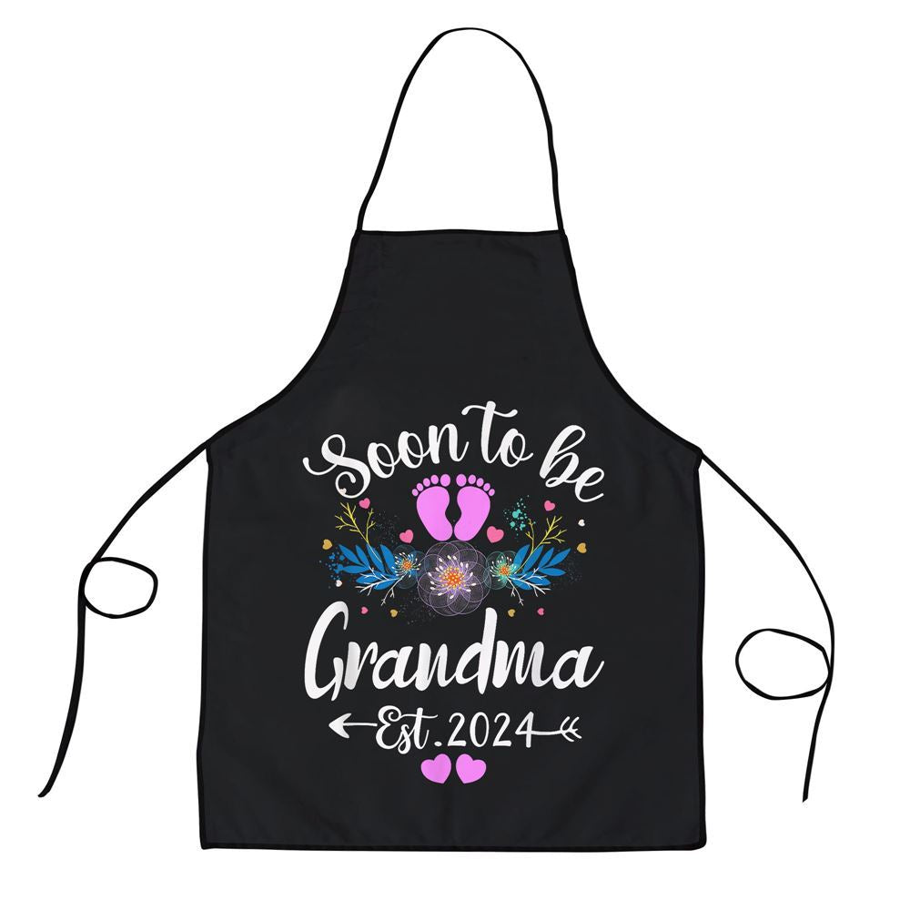 Mother's Day Apron, Womens Soon To Be Grandma 2024 Mothers Day Apron, Mom Gift, Mother's Day Gift, Funny Apron For Women
