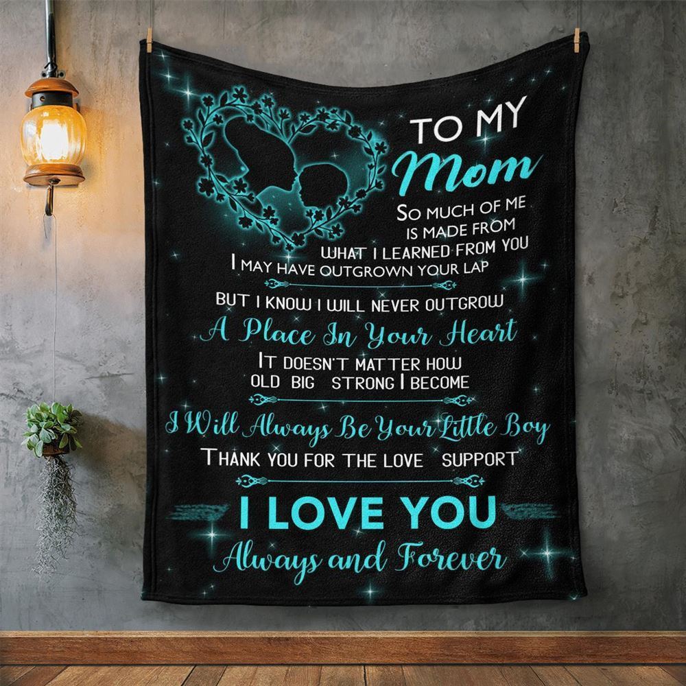 Mother's Day Blanket For Mom I Love You Forever And Always Blanket, Birthday Gift