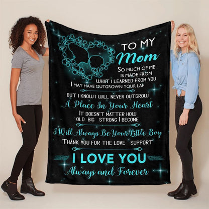 Mother's Day Blanket For Mom I Love You Forever And Always Blanket, Birthday Gift
