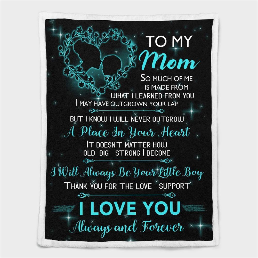 Mother's Day Blanket For Mom I Love You Forever And Always Blanket, Birthday Gift