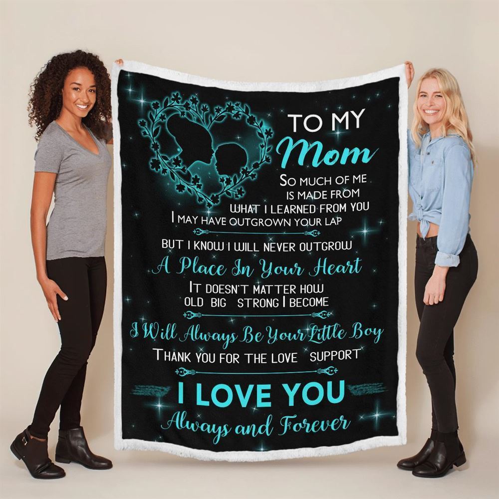 Mother's Day Blanket For Mom I Love You Forever And Always Blanket, Birthday Gift