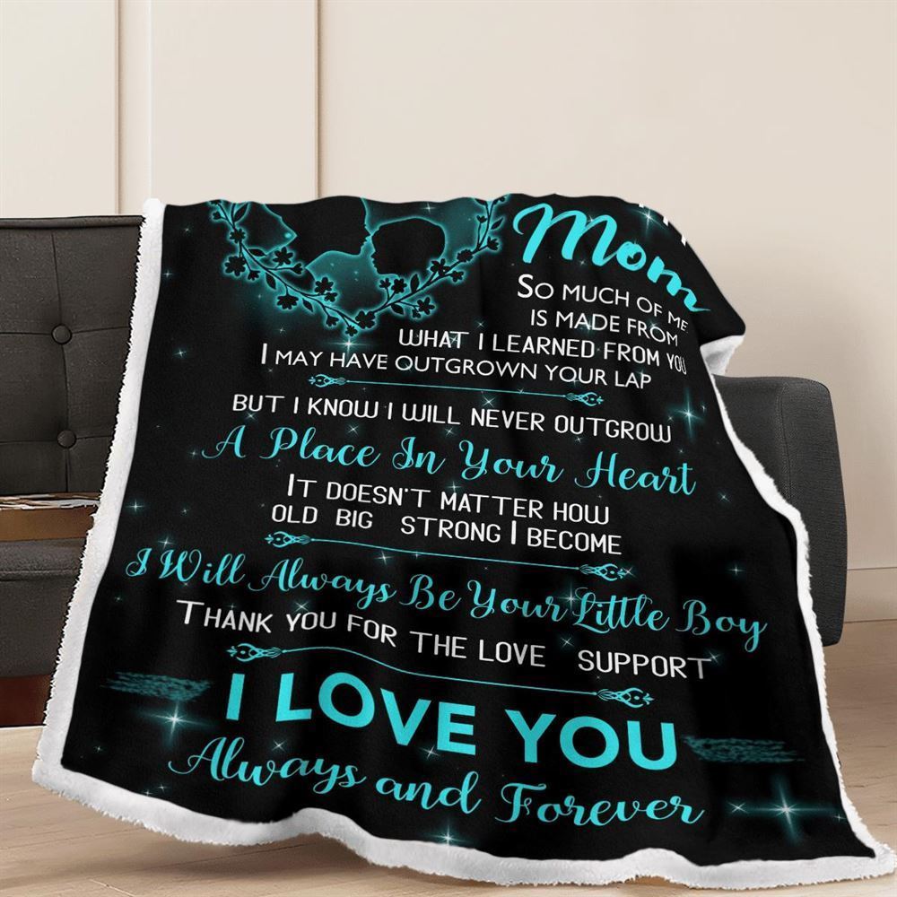 Mother's Day Blanket For Mom I Love You Forever And Always Blanket, Birthday Gift