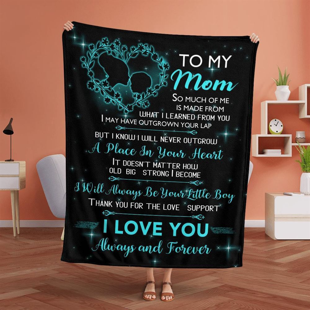 Mother's Day Blanket For Mom I Love You Forever And Always Blanket, Birthday Gift