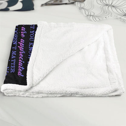 Mother's Day Blanket For Mom It'S Not Easy For A Woman To Raise A Child Flower Blanket From Daughter, Birthday Gift