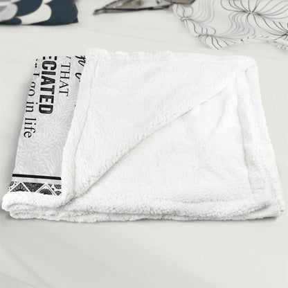 Mother's Day Blanket For Mom It'S Not Easy For A Woman To Raise A Man Blanket, Birthday Gift