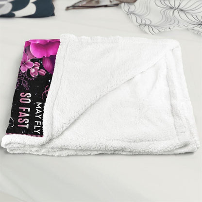 Mother's Day Blanket For Mom Thanks For The Love & Support Blanket From Daughter, Birthday Gift