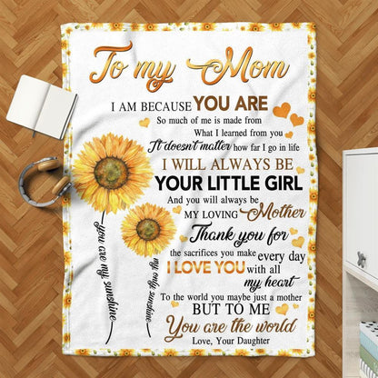 Mother's Day Blanket For Mom Thanks For The Sacrifices You Make Every Day Blanket, Birthday Gift