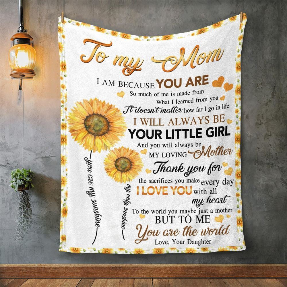 Mother's Day Blanket For Mom Thanks For The Sacrifices You Make Every Day Blanket, Birthday Gift